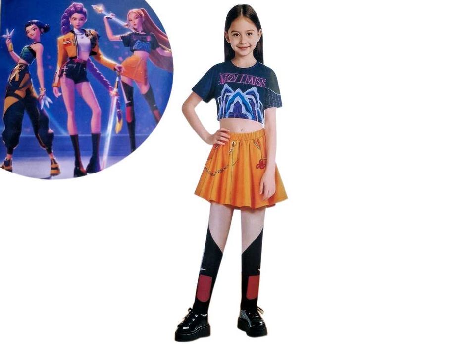 Strój K-Pop Przebranie dla dziewczynki L 120-130cm Kostium