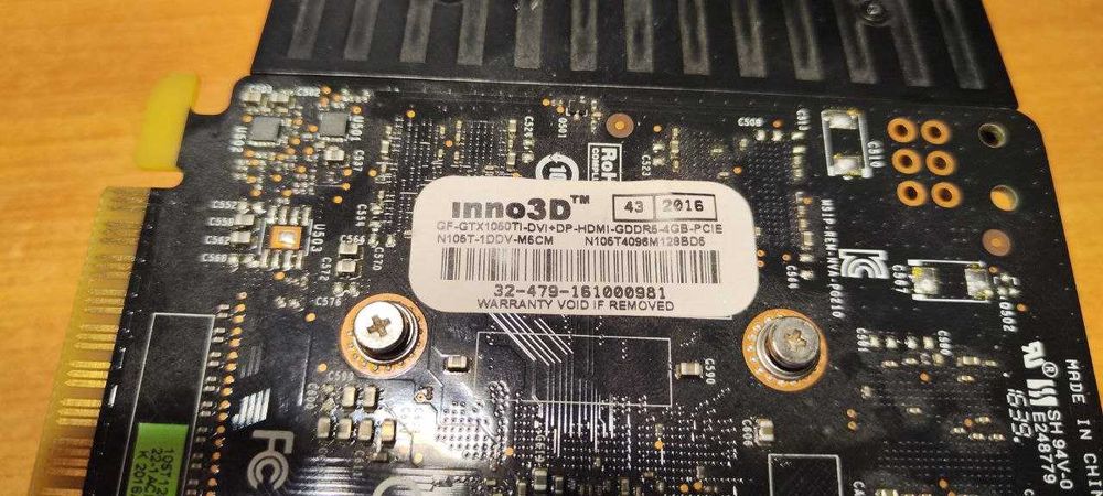 відеокарта inno3D GTX1050ti