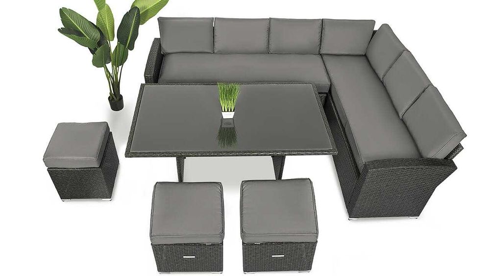 ПРЕМІУМ ЯКІСТЬ! Меблі для тераси Мілано + 3 пуфи