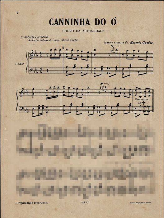PIANO: 2 Partituras Históricas de Choro Raras (Início Séc. XX)
