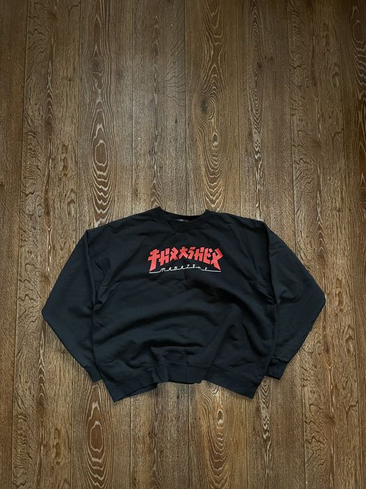 Чорний світшот Thrasher