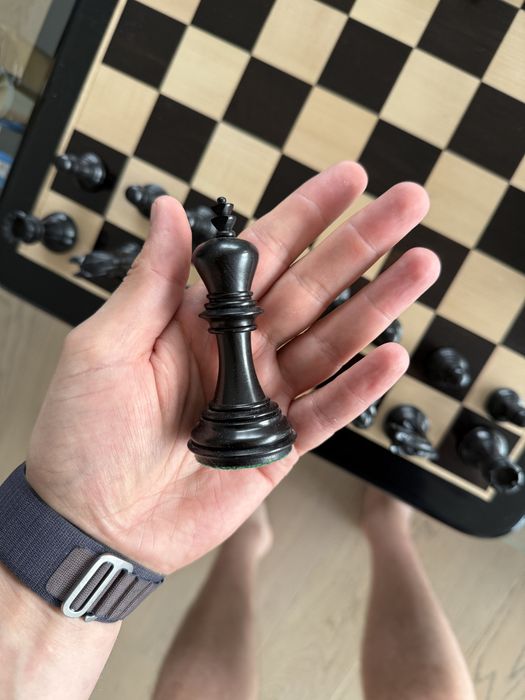 Ekskluzywne drewniane szachy premium