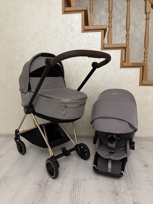 Cybex mios 2 в 1 міос 4.0 grey rose gold