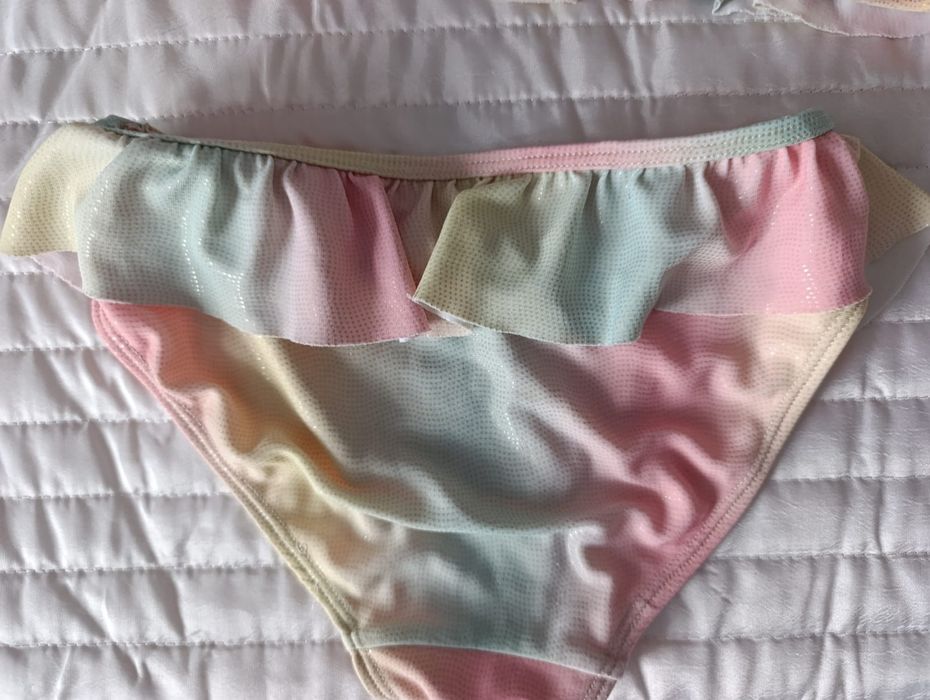 Strój kąpielowy kolorowy dwuczęściowy stan jak na zdjęciach