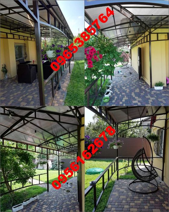 Ворота, заборы, навесы, балконы, беседки, лестницы, металлоконструкции ...