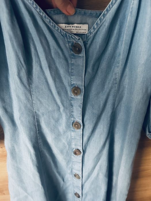 Sukienka Zara jeans jasny roz. S/ dobra s i m