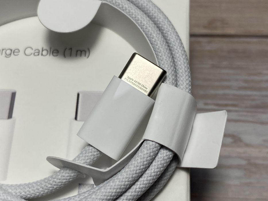 Оригиналный кабель для iPhone, 15/16/17/18, USB-C 60W, Плетений кабель Айфон