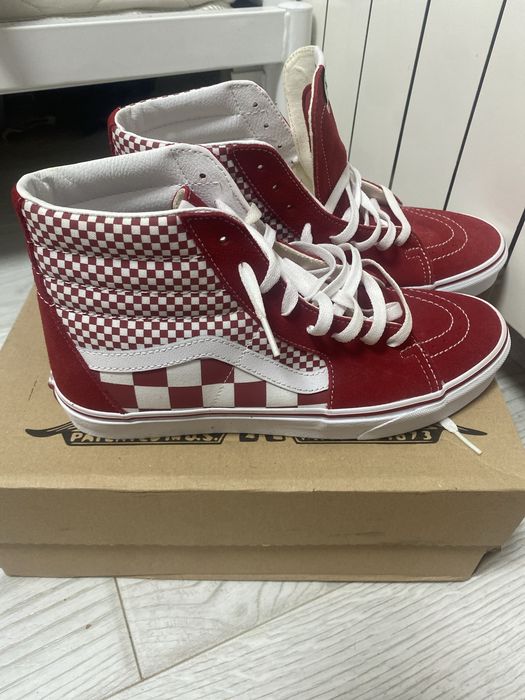 Замшевые мужские высокие кеды vans old skool оригинал, размер 43