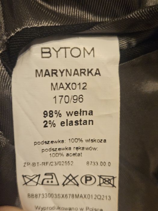 Garnitur Bytom męski na studniówkę czarny