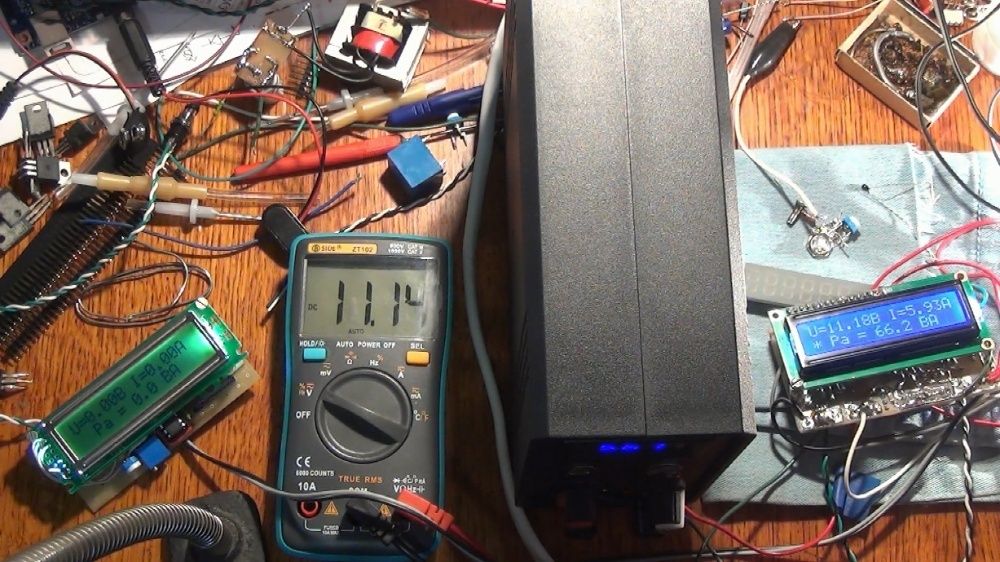 Цифровой вольтамперметр с защитой, на базе микроконтроллера PIC16F876