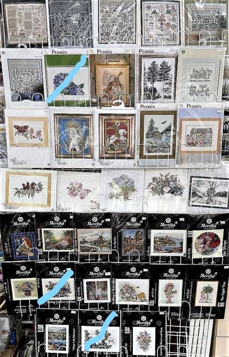 Вишивання Dimensions Permin Anchor Merejka. Будинок торгiлi 1-поверх.