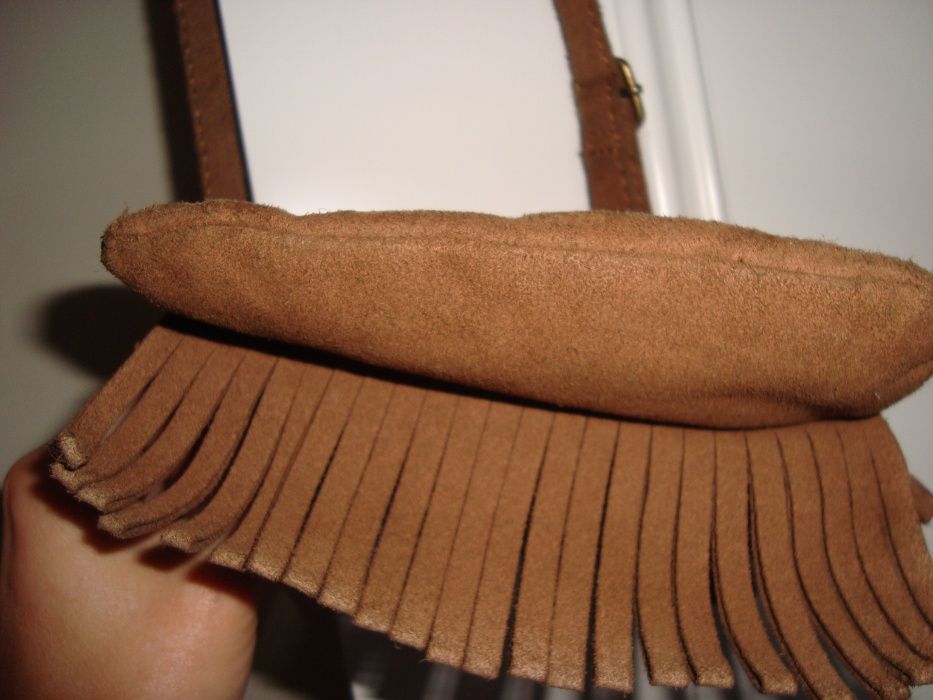 Malinha camurça camel, Zara girls