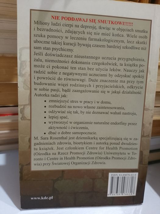 M. Sara Rosenthal Depresja