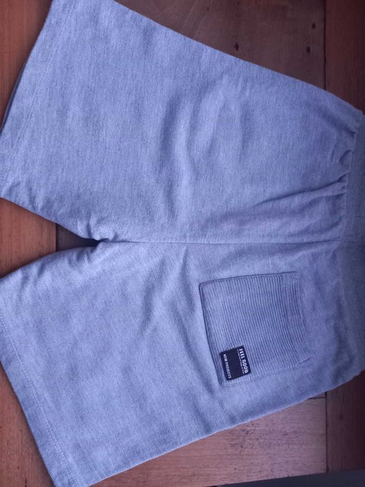 Calções algodão cinza 9-10 anos