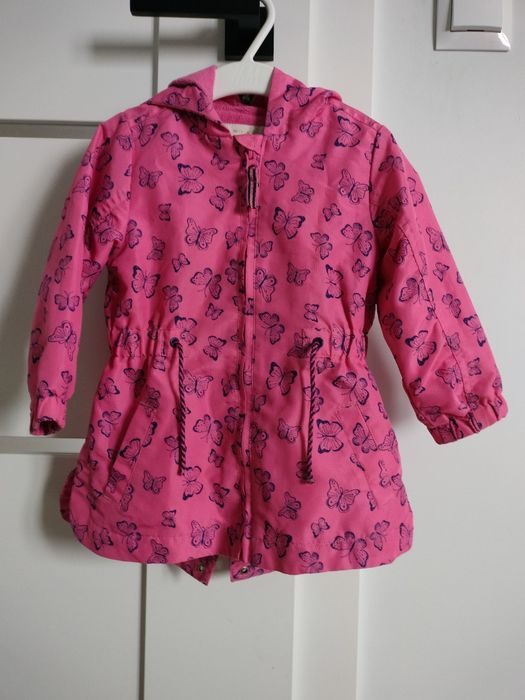 Kurtka parka dziewczęca r.86 Mothercare różowa