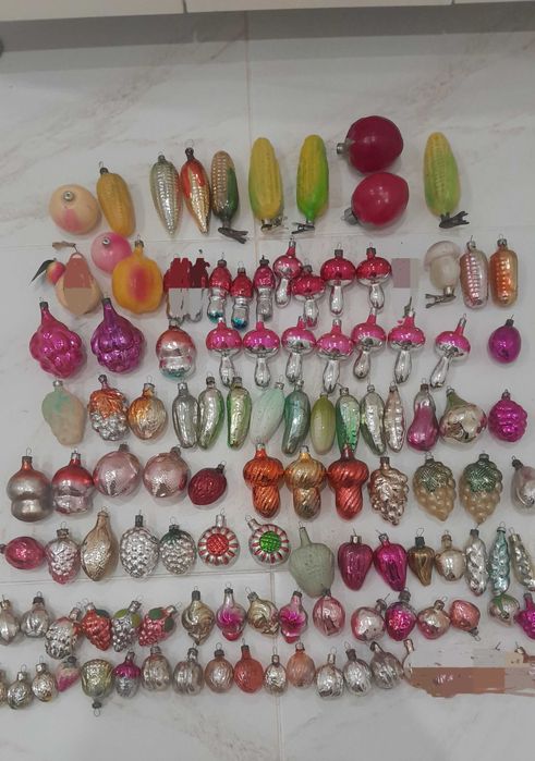 Елочные игрушки на малютку. Новогодние игрушки Ссср пересылаю Зарубеж