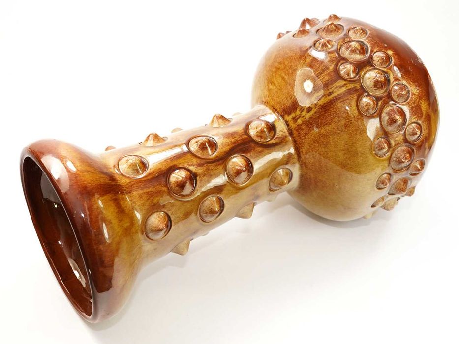 ŁYSA GÓRA Wazon z kolcami Maczuga Dinozaur ceramika proj Jerzy Sacha