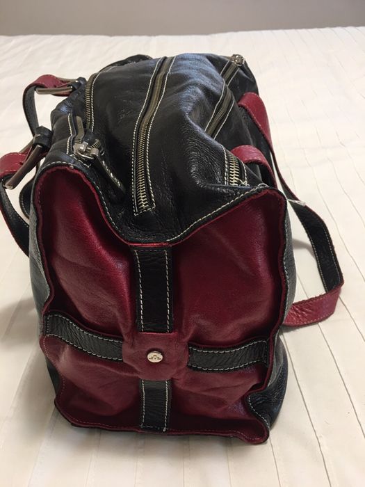 Mala italiana de pele preta