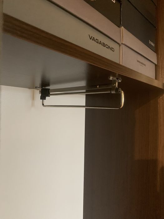 Висувна вішалка для одягу у шафу.( 2 штуки).