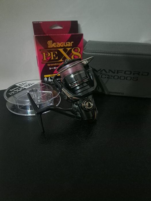 Kołowrotek shimano vanford c2000s + plecionka seaguar grandmax #0.4pe