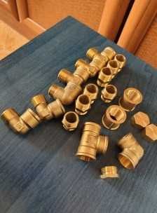 Kształtki mosiężne 1/2" NOWE