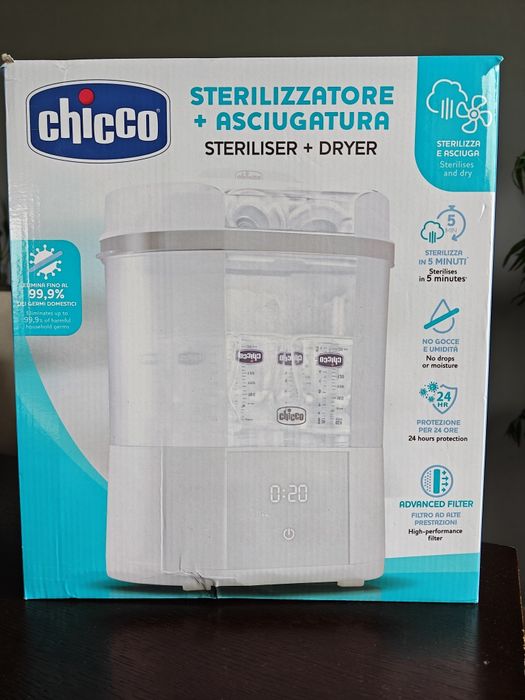 Esterilizador com secagem Chicco, usado mas em perfeito estado