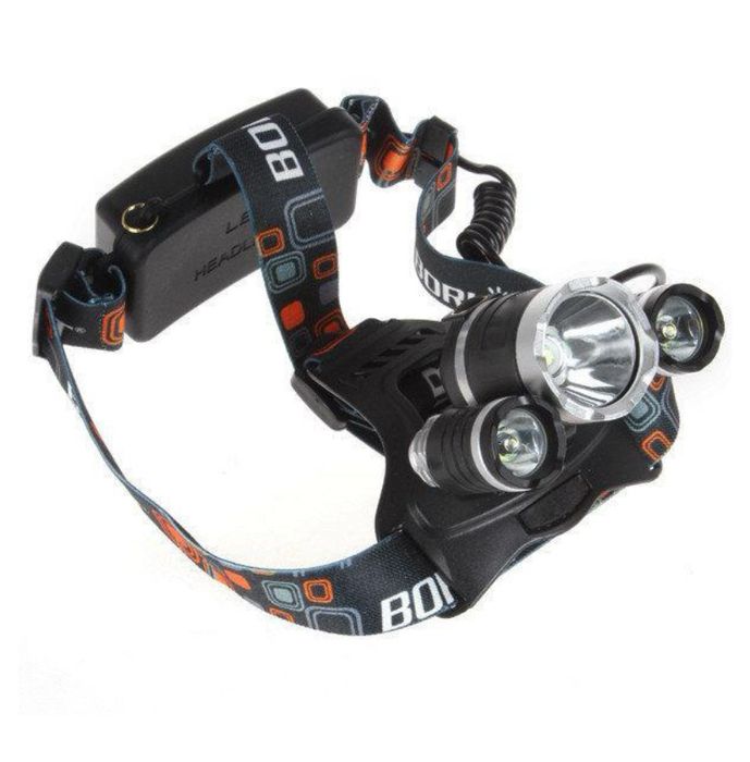 Налобный фонарь Налобний ліхтар Bailong Rj-3000 T6 на 3 LED лампи