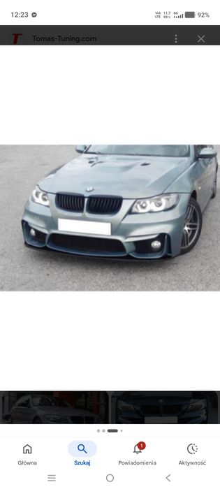 Zderzak przód M4 look BMW E90 przedlift
