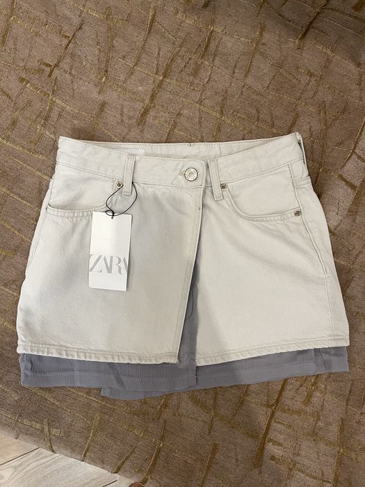 Спідниця ZARA. Юбка зара. Спідниця джинсова