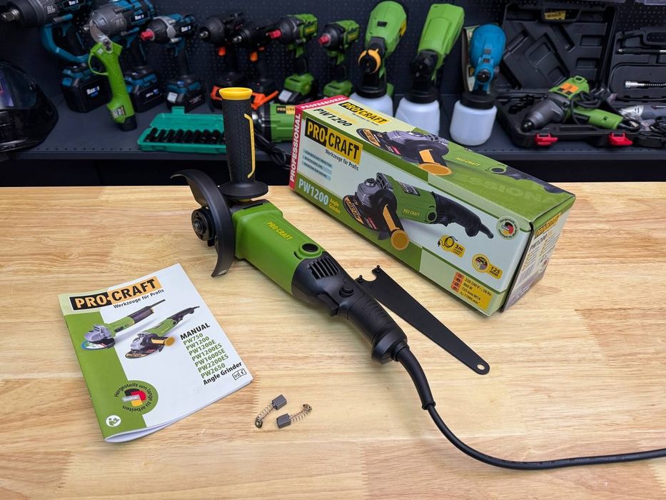 Болгарка 125диск ProCraft PW1200 Медная Обмотка Гарантия 36мес