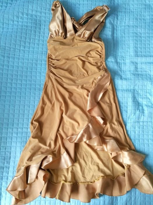 Złota sukienka studniówka wesele