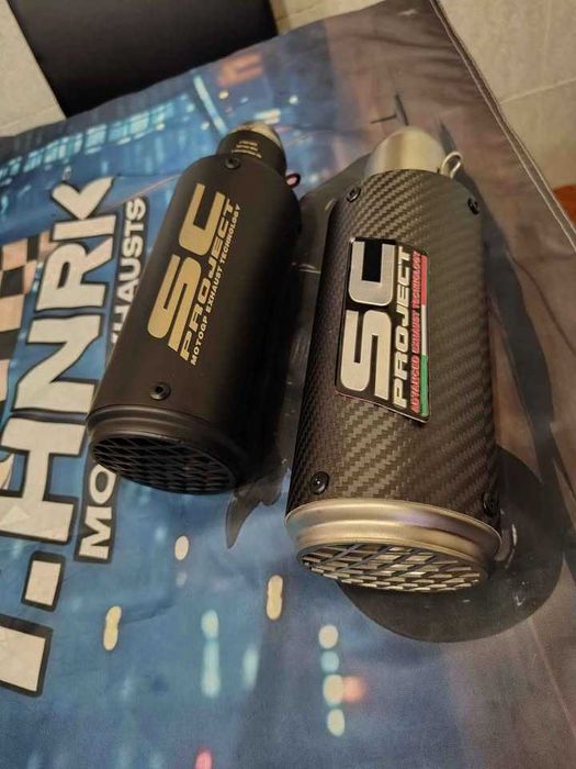 sc project gp - escape  ponteiras para moto- varios modelos e cores