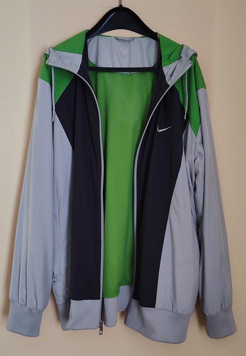 Kurtka męska wiatrówka rozpinana z kapturem Nike, rozm.XL