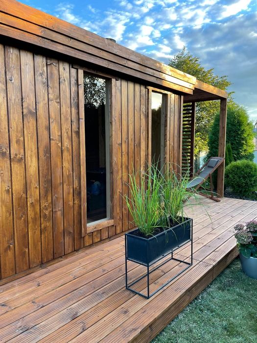 Sauna Fińska z antresola  plus  taras