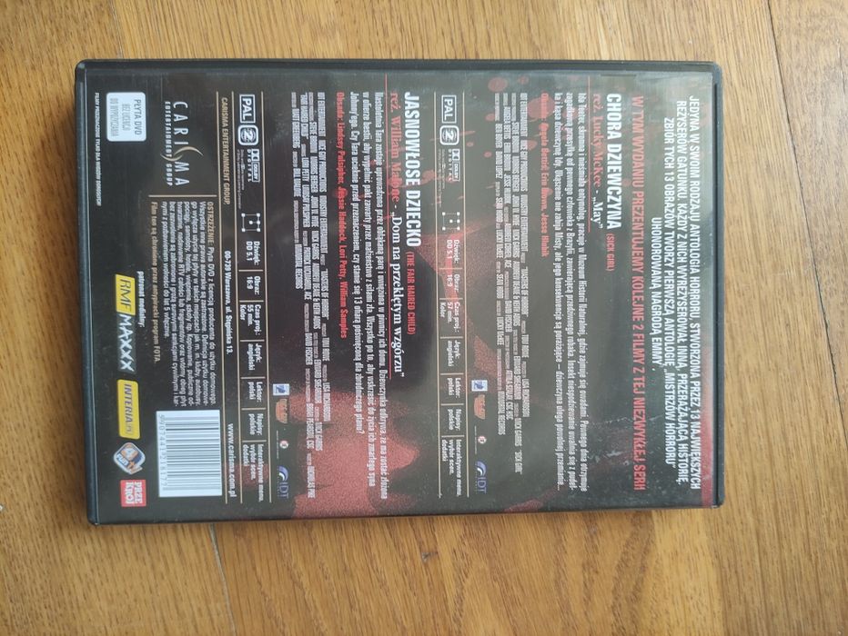 Mistrzowie horroru: chora dziewczyna, jasnowłose dziecko dvd