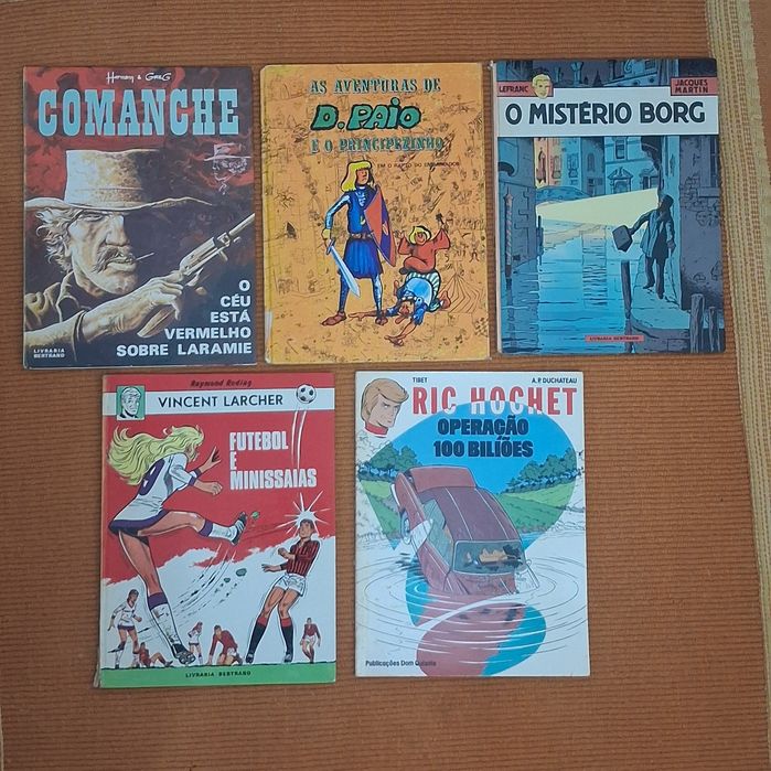 Conjunto de 5 Livros de Banda Desenhada Diversa