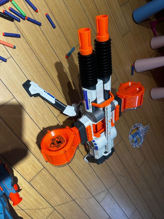 Zestaw Nerf – 7 blasterów + dużo strzałek | Mega + Elite | Stan bardzo dobry