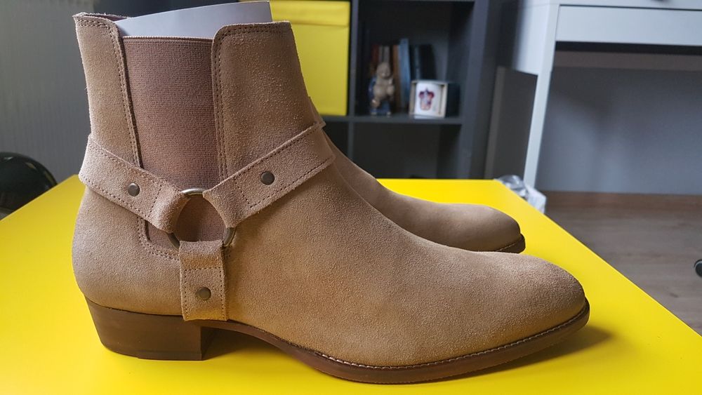 Botki Bianco Biabeack Western Beżowe NOWE