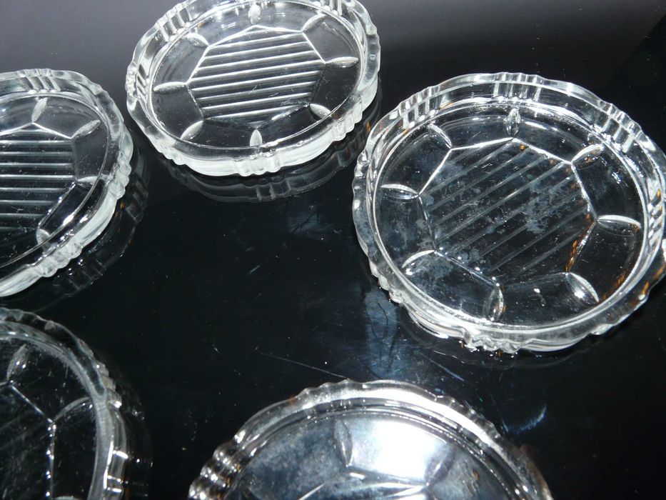 Szklane podstawki podkładki pod szklanki kufle piwo 5 szt.