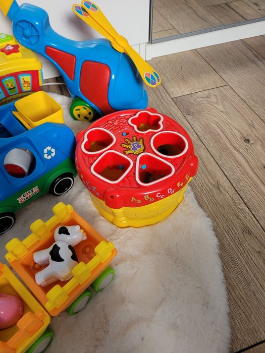 Zestaw zabawek interaktywnych edukacyjnych sorter pchacz