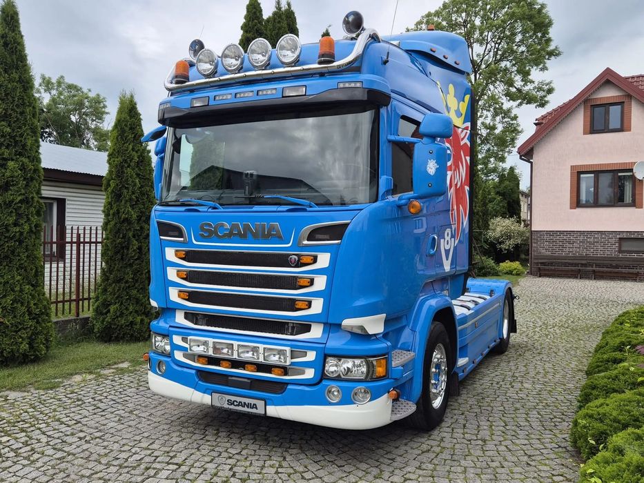 Scania S580 V8  Scania R580 Highline 2016r. 814.Tkm FULL AIR Alcoa/ Hydraulika!