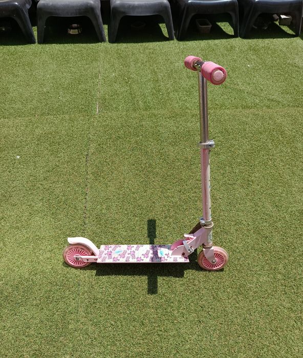 Trotinete Infantil Dobrável Rosa | Pink Foldable Kids Scooter