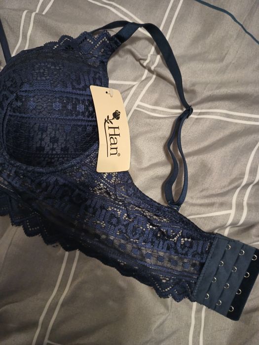 Biustonosz granatowy 80B nowy