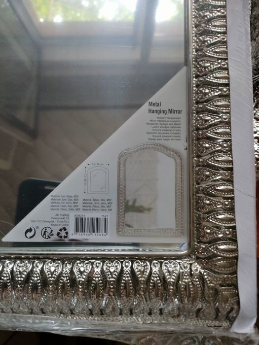 Dekoracyjny zestaw 3 częściowystolik,patera,lustro s