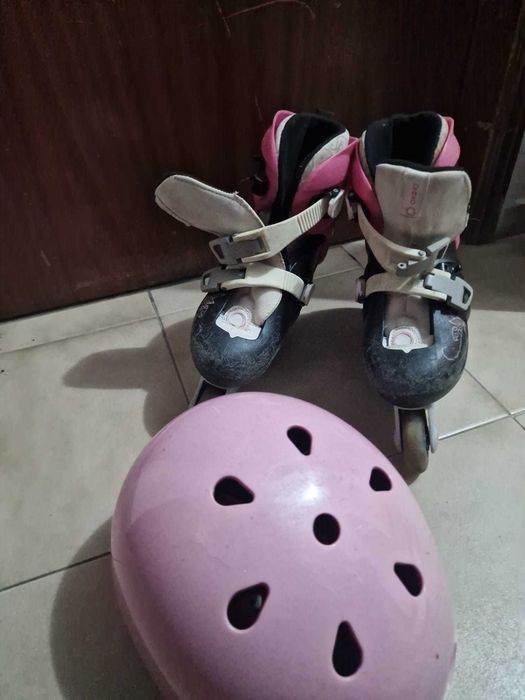 Patins em Linha + Capacete