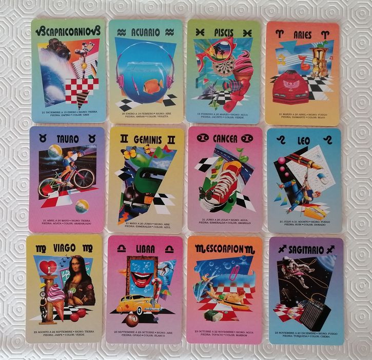 Série completa de 12 calendários de 2006 dos signos do Zodíaco