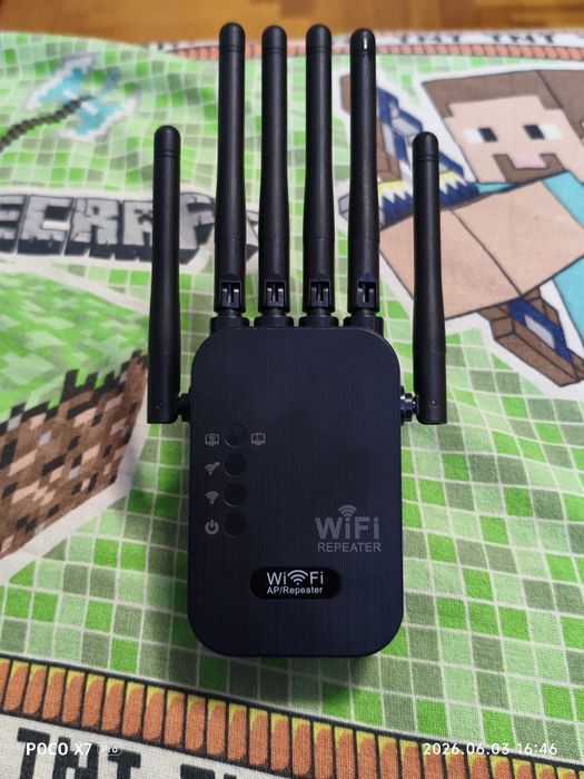 Wi-Fi репітер / підсилювач сигналу (AP/Repeater) з 6 антенами