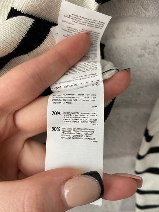 Półgolf w paski HOUSE M – krótki fason