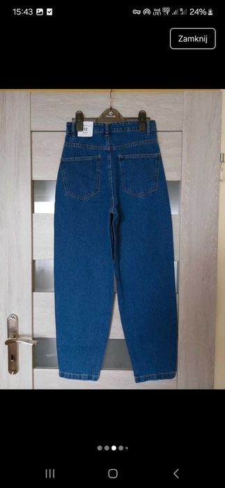 Jeansowe spodnie Baggy hight waist House
