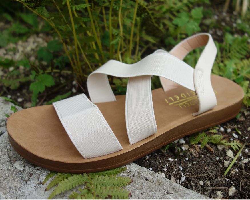 Wygodne sandały damskie  Beżowe PŁASKIE 36